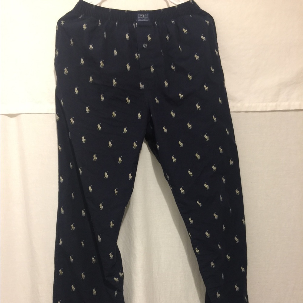 Navy Blue Polo Sleeping Pants